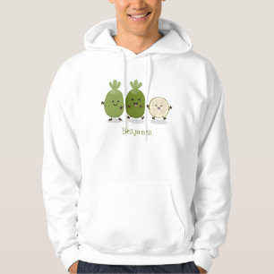 Niedliche Ananas guava feijoa Cartoon Illustration Hoodie