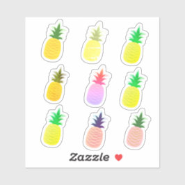 Niedliche Ananas Obst Aufkleber