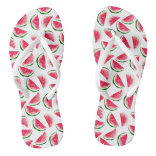 Niedliche Ananas- und Watermelonmuster Flip Flops