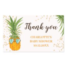 Niedliche Ananas Wasserfarbe danke Babydusche