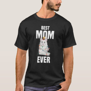Niedliche Angora Katze mit bester Mama je Luftfeuc T-Shirt