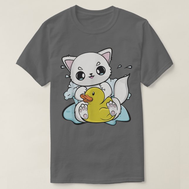 Niedliche Anime Arctic Fo mit Gelbente 515 T-Shirt (Design vorne)