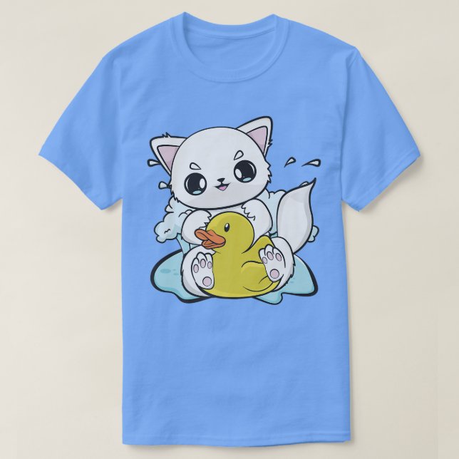 Niedliche Anime-Arktis mit gelber Ente T-Shirt (Design vorne)