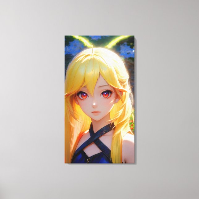 Niedliche Anime Art Leinwanddruck (Vorderseite)