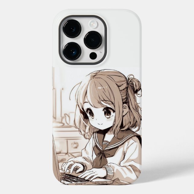 Niedliche Anime Girl iPhone/iPad Gehäuse Case-Mate iPhone Hülle (Rückseite)