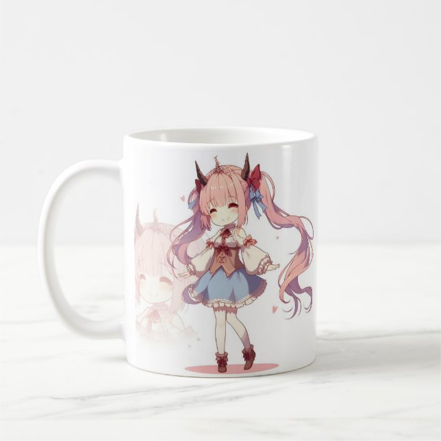 Niedliche Anime Girl Kaffeemaschine Tasse (Links)