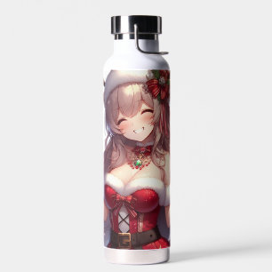 Niedliche Anime Weihnachtsmädchen Wasser Flasche