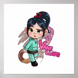 Niedliche animierte Figuren Cartoon Poster