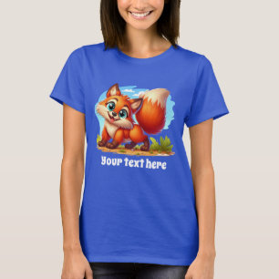 Niedliche, anpassbare Fuchsliebhaber T-Shirt
