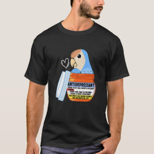 Niedliche Antidepressiva Parrot I Peach konfrontie T-Shirt