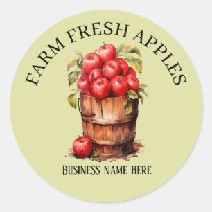 Niedliche Apfelkuchen ergänzen Text Runder Aufkleber