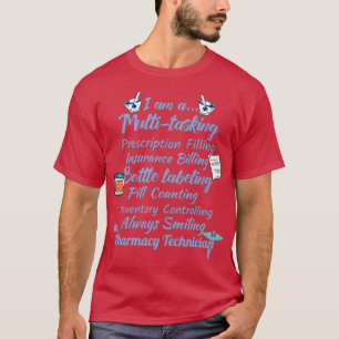 Niedliche Apotheker geben Design Pharmacy Tech Med T-Shirt