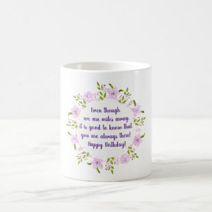 Niedliche Apple-Blume Geburtstag Minimalistisch Kaffeetasse