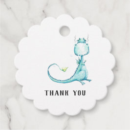* Niedliche Aquamarine Blue Dragon Baby Dusche Vie Geschenkanhänger