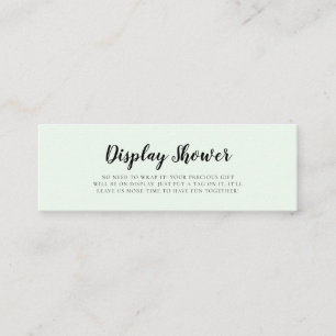 Niedliche Aquarellbären Display Duschkarteneinlage Mini Visitenkarte