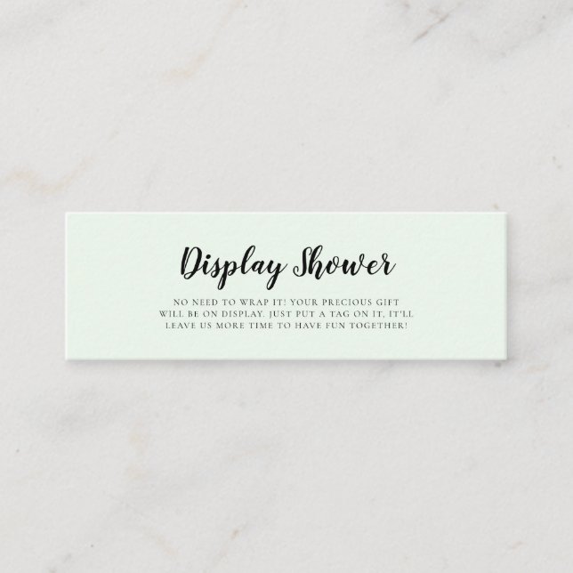 Niedliche Aquarellbären Display Duschkarteneinlage Mini Visitenkarte (Vorderseite)