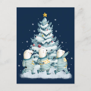 Niedliche Aquarellbären Postkarte