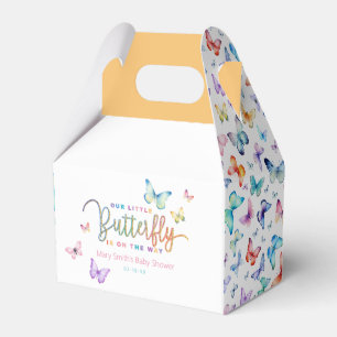 Niedliche Aquarellbutterfly Babydusche Geschenkschachtel