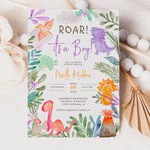 Niedliche Aquarelldinosaurier Grüne Kinderdusche