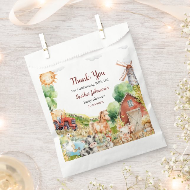 Niedliche Aquarelldusche Geschenktütchen (Ausgeschnitten)