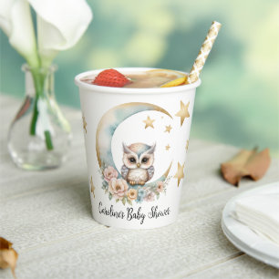 Niedliche Aquarelldusche Pappbecher