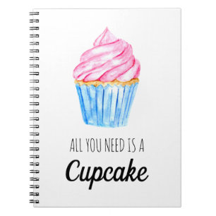 niedliche Aquarellfarbe Alles, was Sie brauchen, i Notizblock