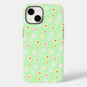 Niedliche Aquarellfarben Daisy Pattern Grün Case-Mate iPhone 14 Hülle