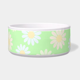 Niedliche Aquarellfarben Daisy Pattern Grün Napf