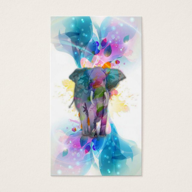 niedliche Aquarellfarben Spritzer Elefant (Vorderseite)