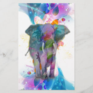 niedliche Aquarellfarben Spritzer Elefant