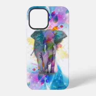 niedliche Aquarellfarben Spritzer Elefant iPhone 12 Pro Hülle