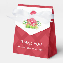 Niedliche Aquarellfarm Geburtstag Personalisiert Geschenkschachtel