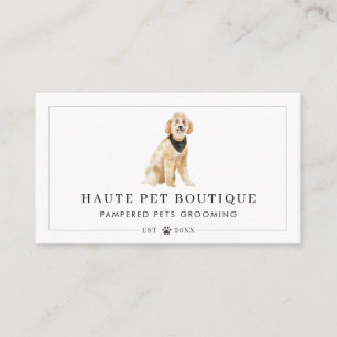 Niedliche Aquarellhunde Pflege von Haustieren und  Visitenkarte