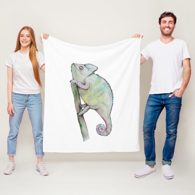 Niedliche Aquarellkammer Fleecedecke (Beispiel)