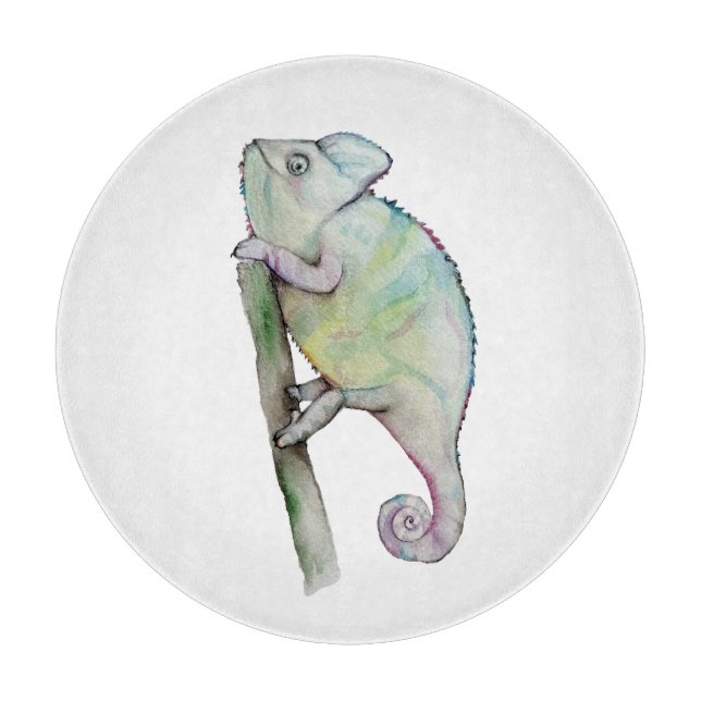 Niedliche Aquarellkammer Schneidebrett (Vorderseite)