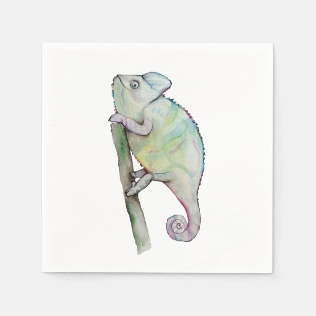 Niedliche Aquarellkammer Serviette (Vorderseite)