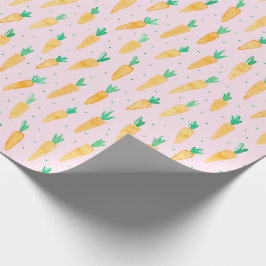 Niedliche Aquarellkarren rosa Geschenkpapier