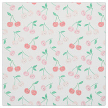 Niedliche Aquarellkirschen auf cremefarbenem Hinte