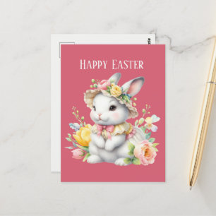 Niedliche Aquarellmeldung Ostern Postkarte