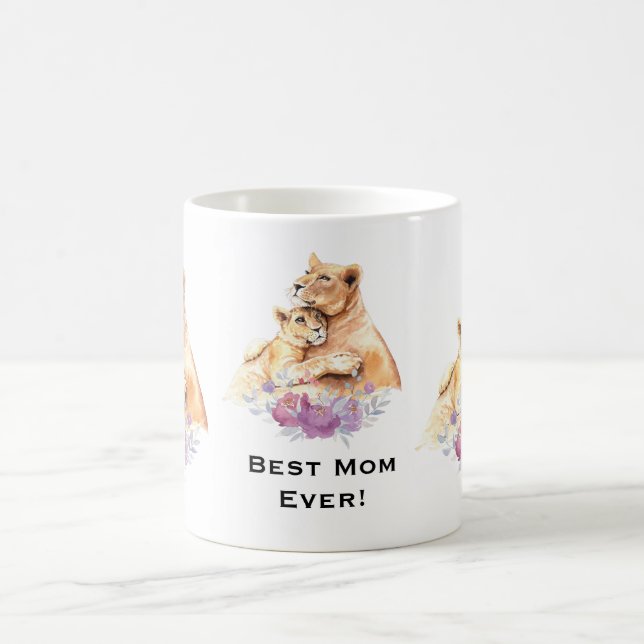 Niedliche Aquarellmütter Kaffeetasse (Mittel)