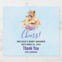 Niedliche Aquarellmütter mit Löwe- und Cub-Babydus