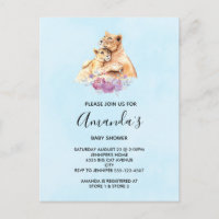 Niedliche Aquarellmütter mit Löwe- und Cub-Babydus