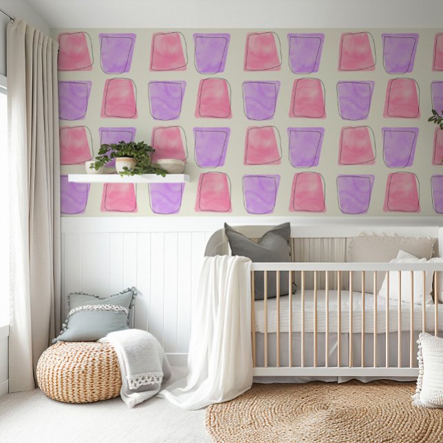 Niedliche Aquarellpastellfarben, rosa und lila Kin Tapete (Von Creator hochgeladen)