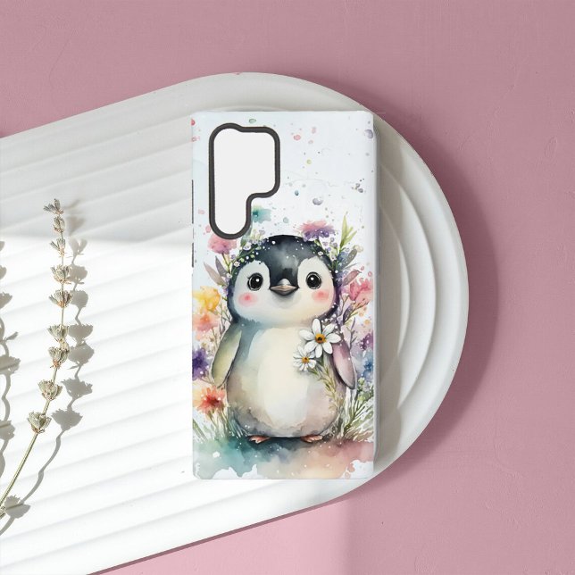 Niedliche Aquarellpinguin Samsung Galaxy Hülle (Von Creator hochgeladen)