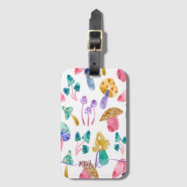 Niedliche Aquarellräume Gepäckanhänger (Vorderseite Vertikal)