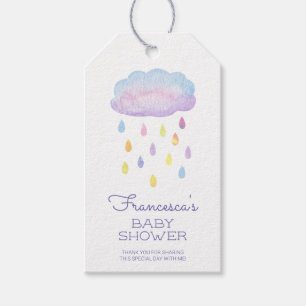 Niedliche Aquarellsteine Sprinkle Kinderdusche Geschenkanhänger
