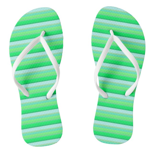 Niedliche Aquarellstreifen Flip Flops (Fußbett)