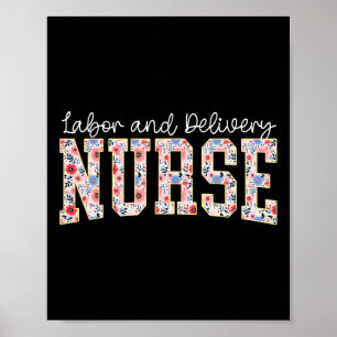 Niedliche Arbeit und Lieferung Krankenschwester Gr Poster