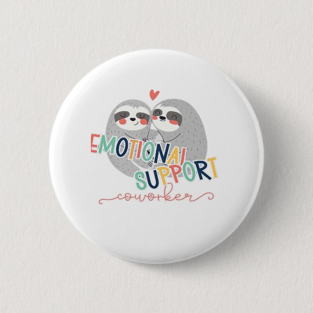 Niedliche Arbeitsschwerpunkte, emotionaler Helfer- Button (Vorderseite)