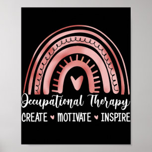 Niedliche Arbeitstherapie MotivationsInspirier sch Poster